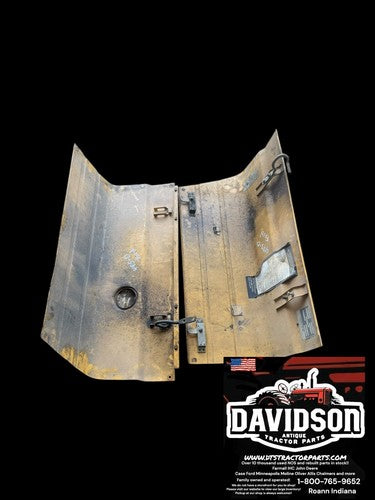 Ford 455-D Hood Side Panel Pair Antique Tractor