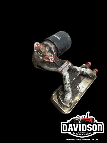 International 884 Oil Cooler W/ Filter Base And Manifold Antique Tractor