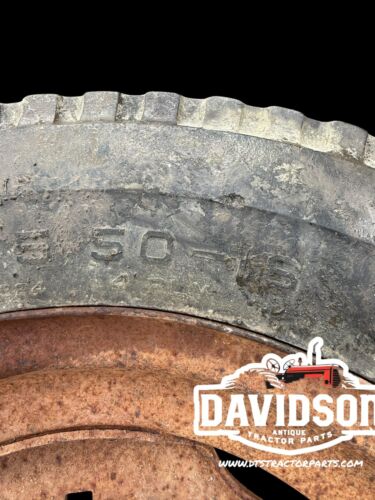 6.00x 16 Co-Op Tire On 6 Bolt Rim Antique Tractor
