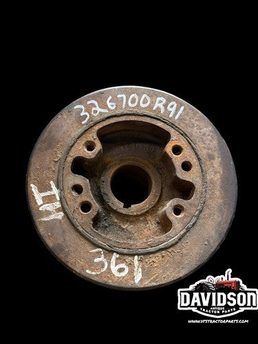 International 361 407 1026 1256 1456 856 Front Crankshaft Pulley Antique Tractor
