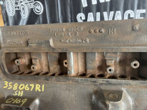 FARMALL SUPER H CYLINDER BLOCK 358067R1 C-169 Antique Tractor
