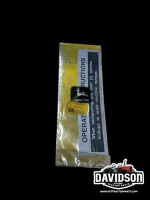 John Deere N186174 New Old Stock Label Decal