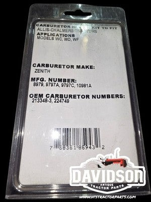 Tisco BK25V Carburetor Repair Kit Allis Chalmers