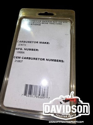 Tisco C521V Carburetor Repair Kit Allis Chalmers