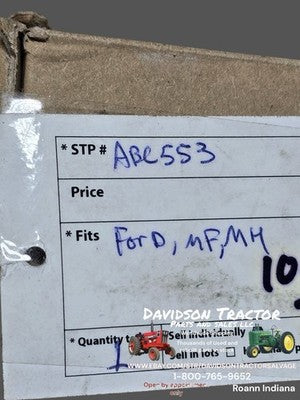ABC553 Ford, MF,MH, HUB CAP FORD TRCTORS 8N, 9N, 2N, NAA, 500, 600, 700, 800,900