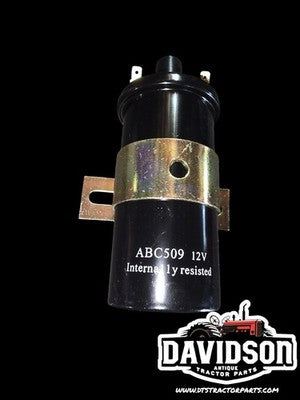 12 Volt Distributor Ignition Coil Internally Resisted ABC509