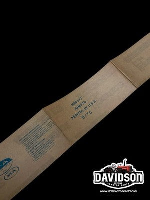 John Deere H89577 New Old Stock Label Decal