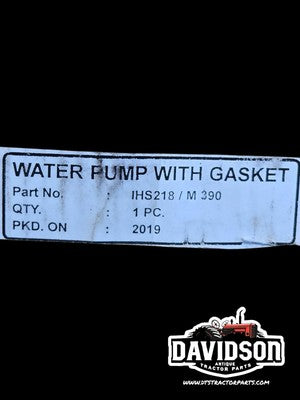 21839DC Water Pump With Retainer Gasket Fits International MD TD6 Diesel