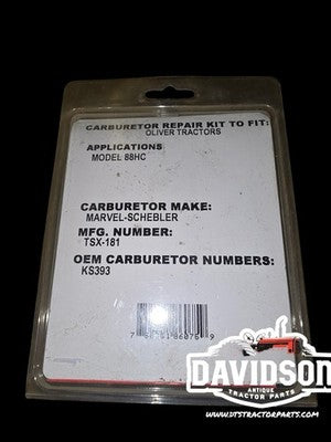 Tisco BK68V Carburetor Repair Kit Oliver Tractor