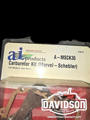 A&I Carburetor Kit Marvel Schebler A-MSCK36 Fits John Deere 3010 3020