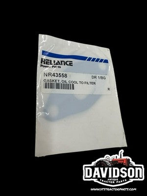 GASKET OIL COOLER TO FILTER # R43558 FITS DEERE - NR43558