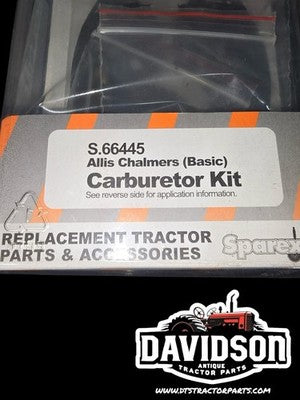 Carburetor Kit Allis Chalmers WD45 D17 TSX-464 TSX-773  (basic) S.66445
