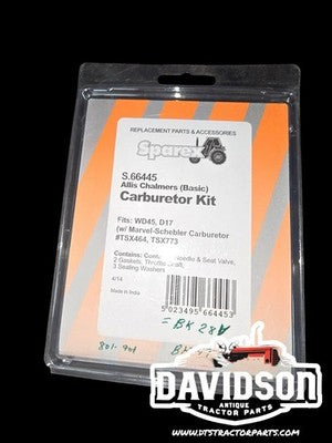 Carburetor Kit Allis Chalmers WD45 D17 TSX-464 TSX-773  (basic) S.66445
