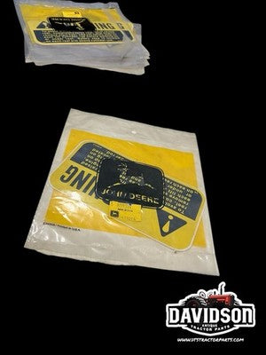 John Deere H99314 New Old Stock Label Decal