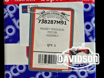 BEPCO 738287M91 Massey Ferguson Piston Assembly 150,135, Tractor