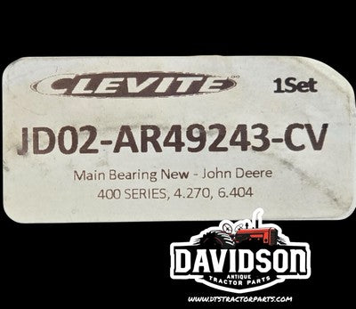 A49243 CLEVITE 1 Set Main Bearing STD Fits John Deere