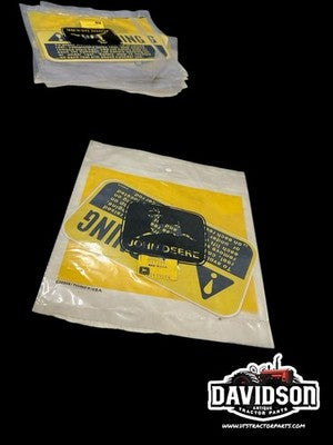 John Deere H99314 New Old Stock Label Decal