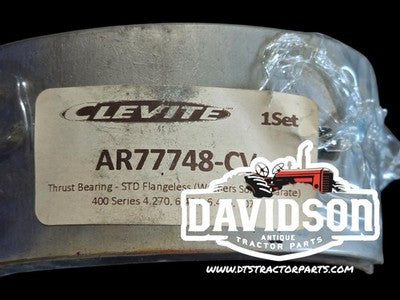 AR77748 Clevite 1 Set Thrust Bearing Std Flangeless Fits John Deere