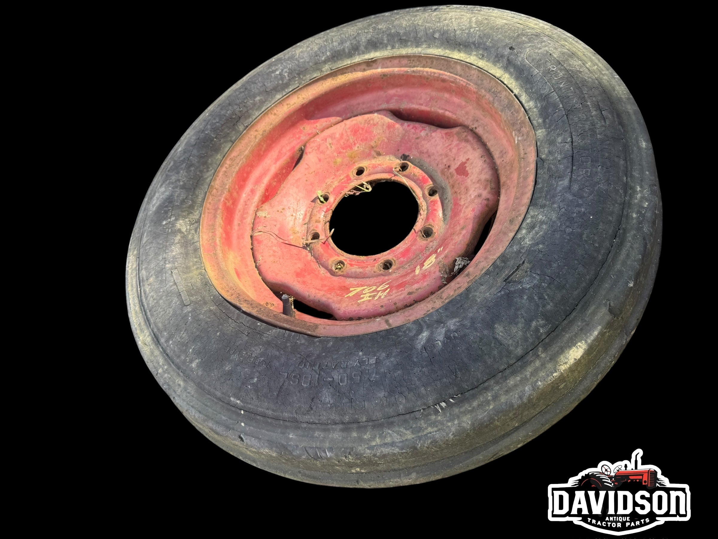 International 706 Wheatland 7.50-18 Front rims-Tires