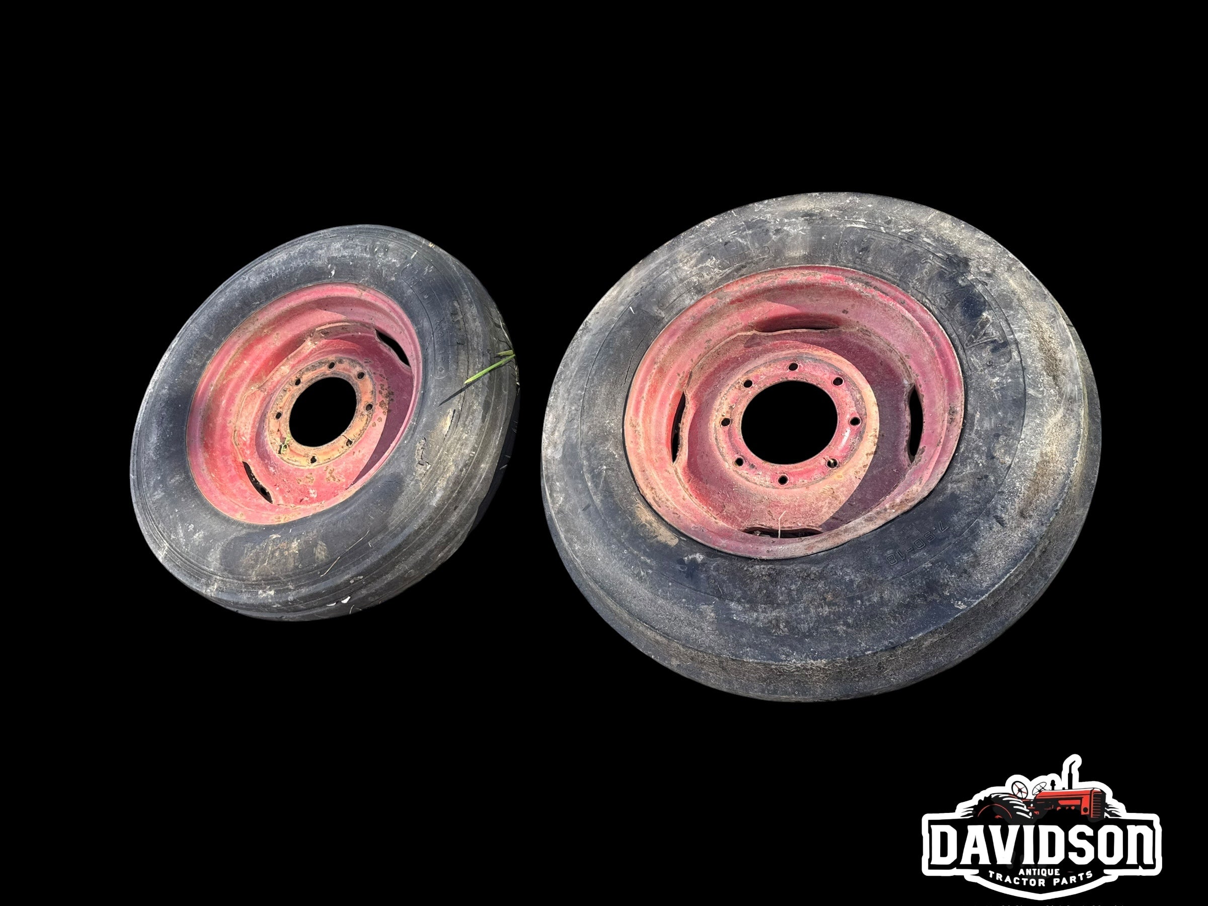 International 706 Wheatland 7.50-18 Front rims-Tires