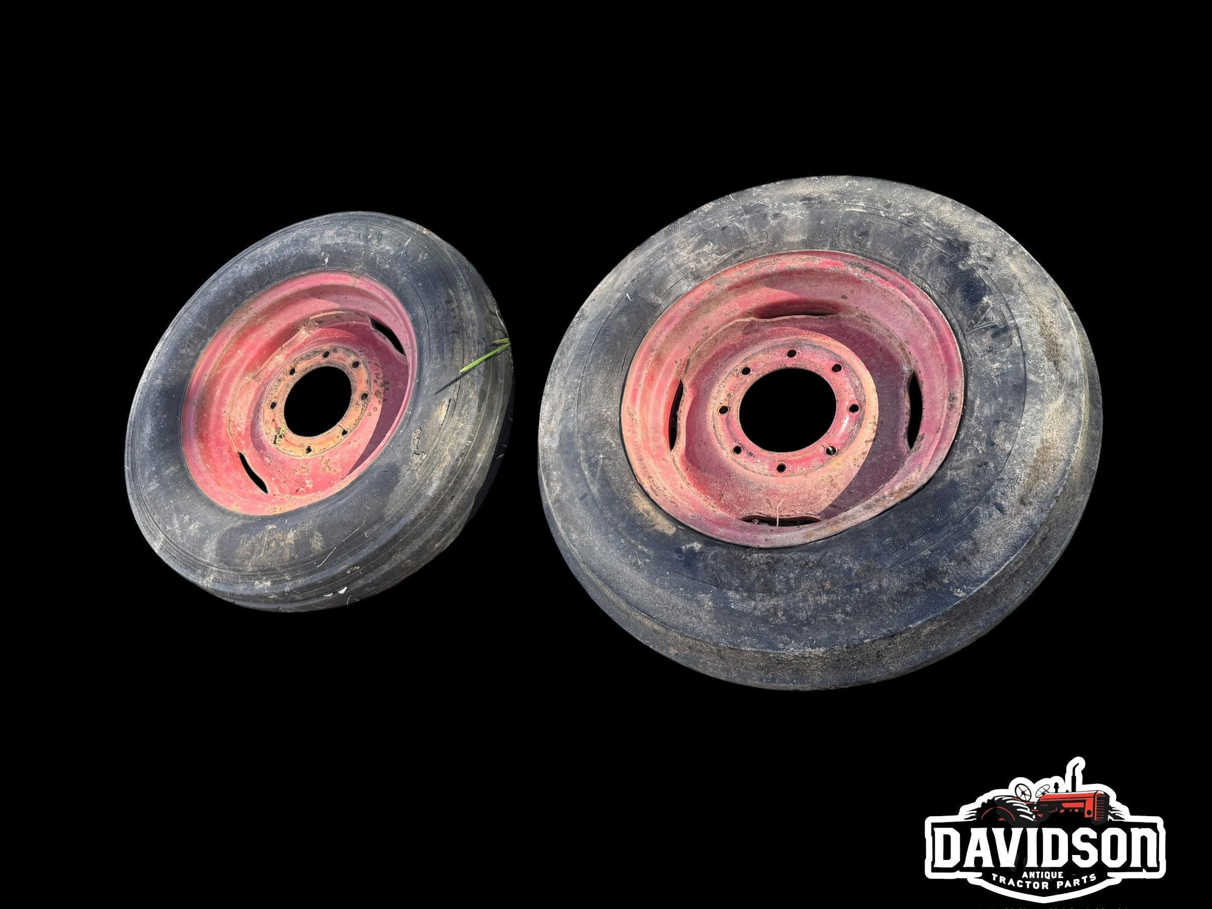 International 706 Wheatland 7.50-18 Front rims-Tires