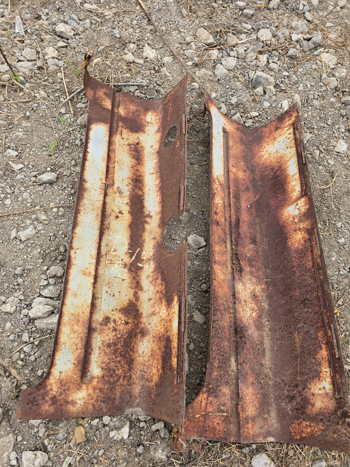 Allis Chalmers D-15 Industrial hood panel pair antique tractor