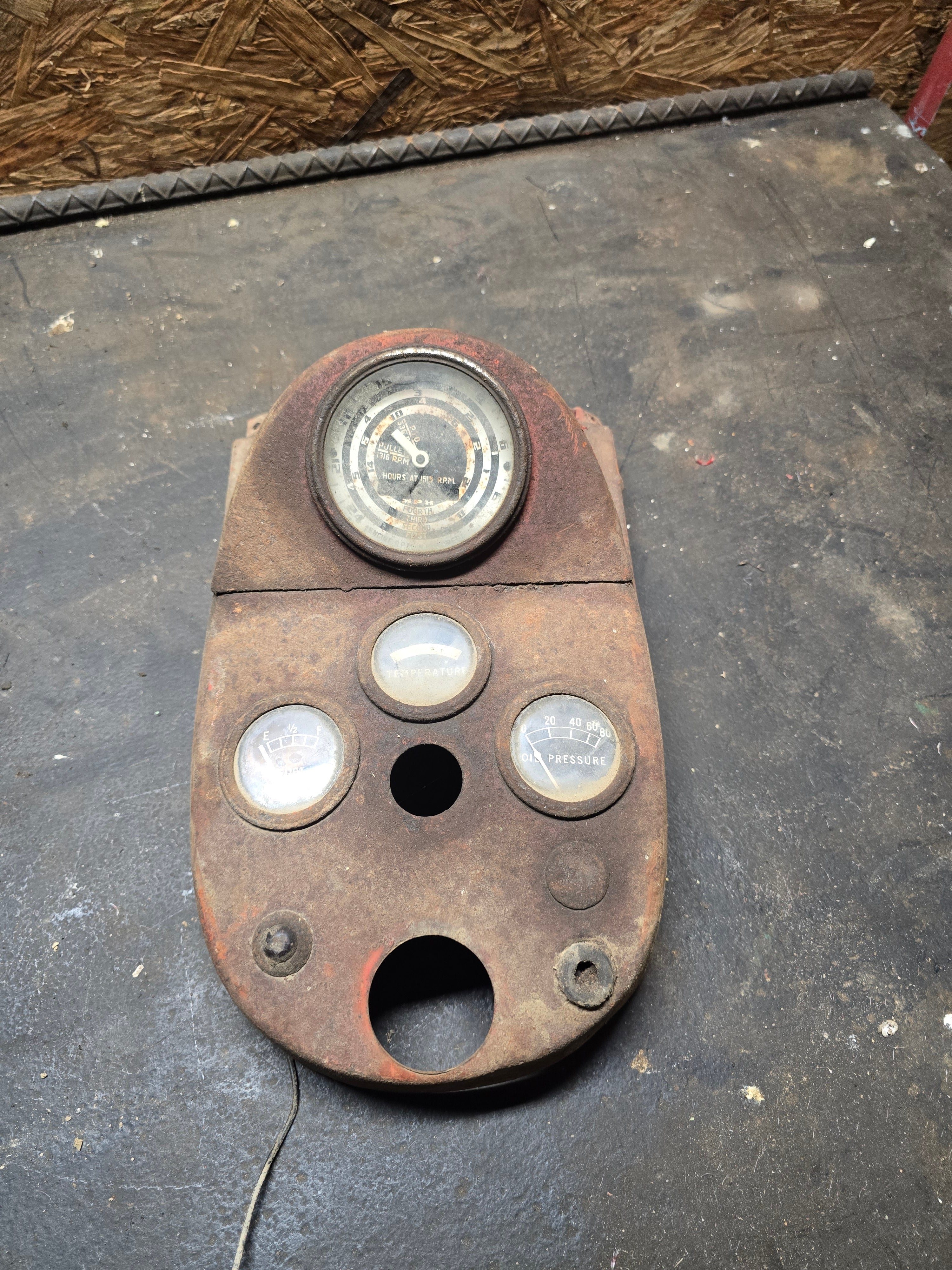 Ford 901 Diesel dash panel assembly