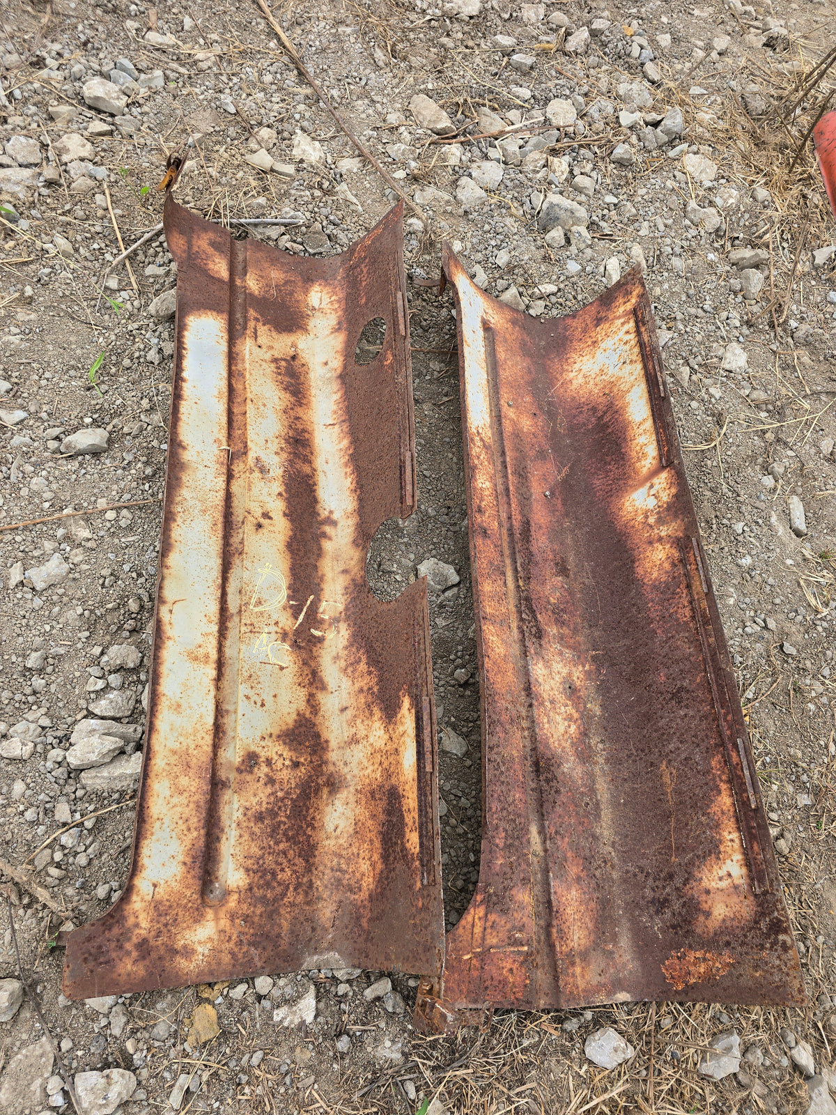 Allis Chalmers D-15 Industrial hood panel pair antique tractor