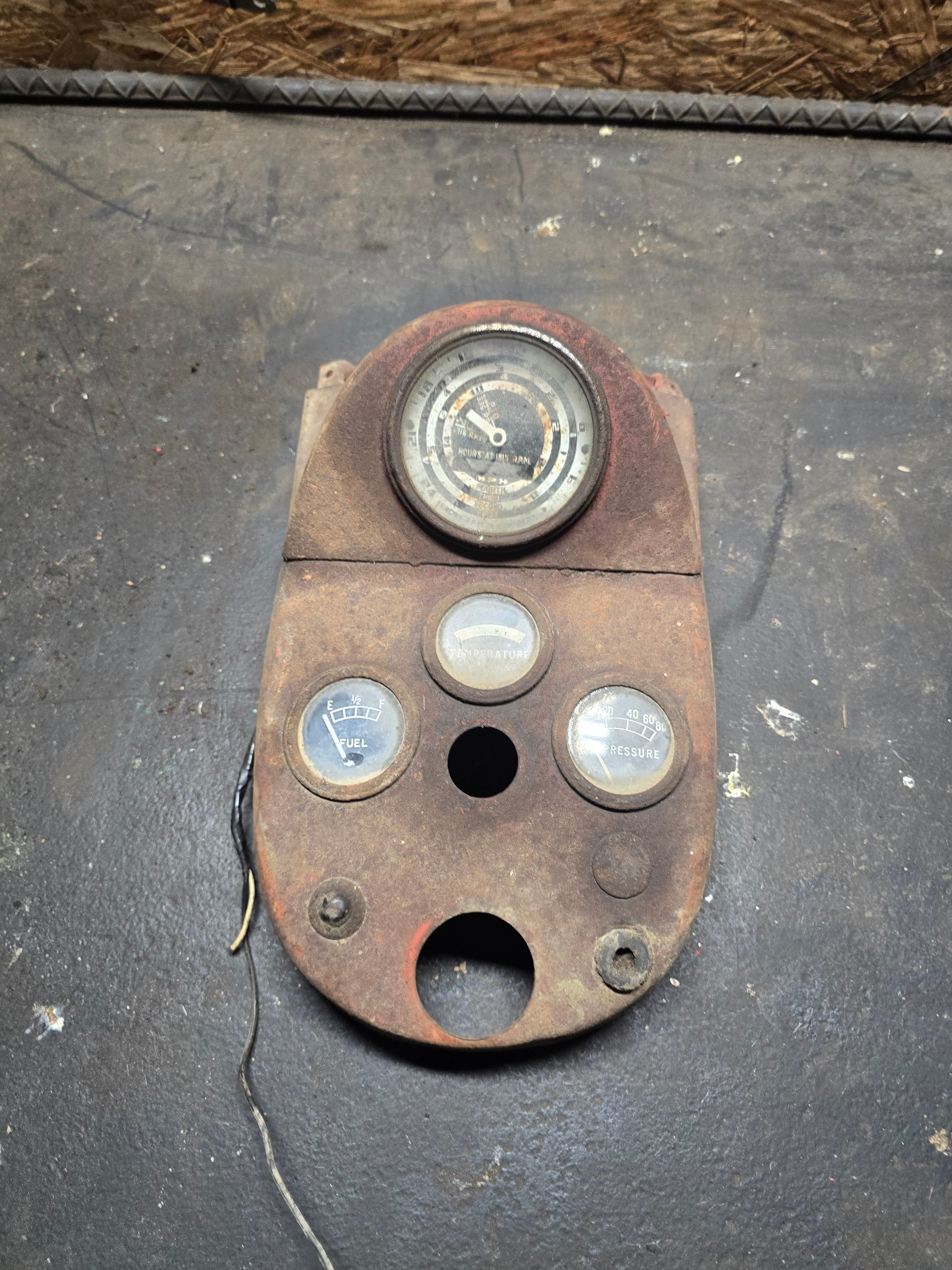 Ford 901 Diesel dash panel assembly