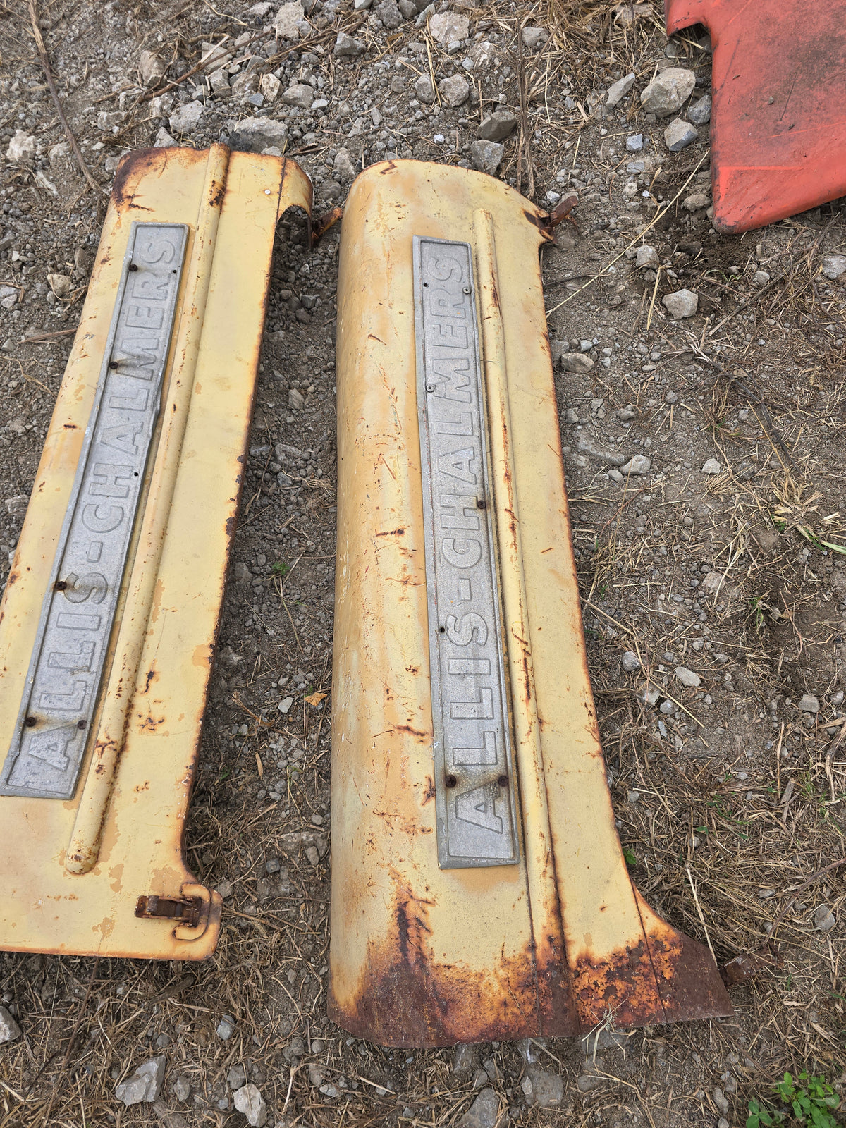 Allis Chalmers D-15 Industrial hood panel pair antique tractor